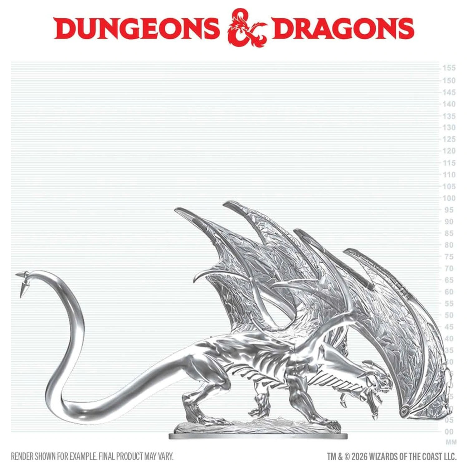 Dungeons & Dragons Nolzur's Marvelous Miniatures Neobojana Minijatura Mladi Safirni Zmaj 20 cm fotografija proizvoda