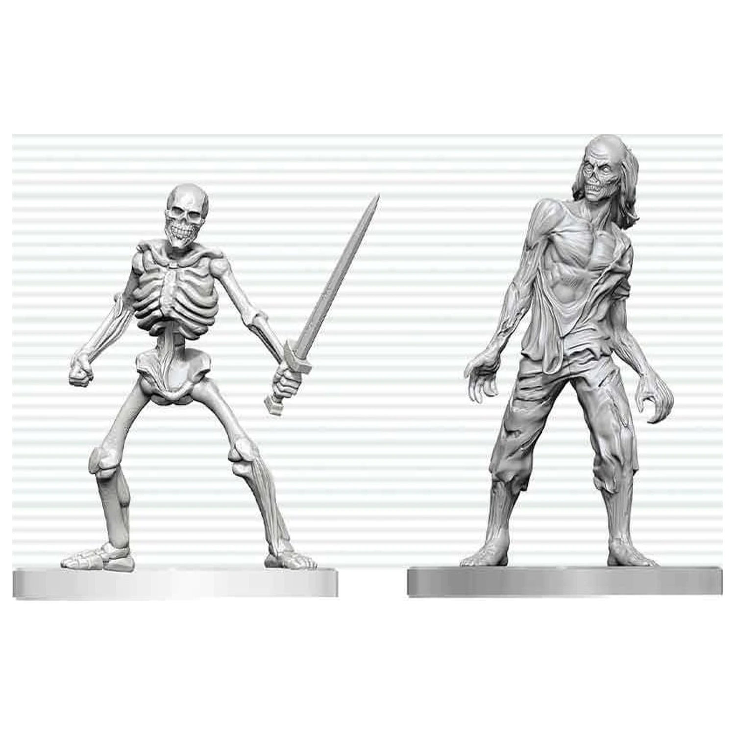 Dungeons & Dragons Nolzur's Marvelous Miniatures Neobojena minijatura Zombi i Kostur 14 cm fotografija proizvoda