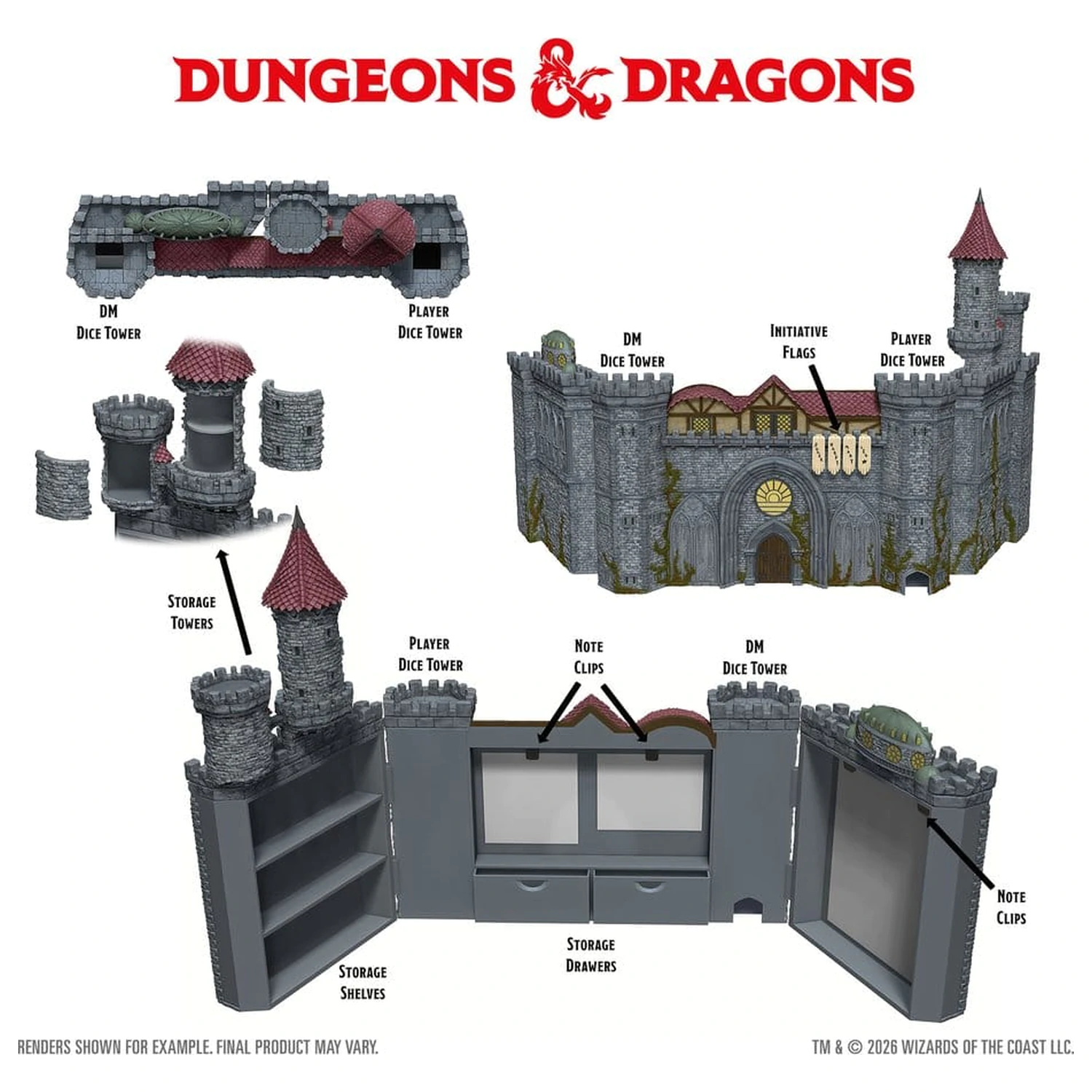 Dungeons & Dragons Replicas of the Realms: Castle Ravenloft Ekran za DM-a fotografija proizvoda