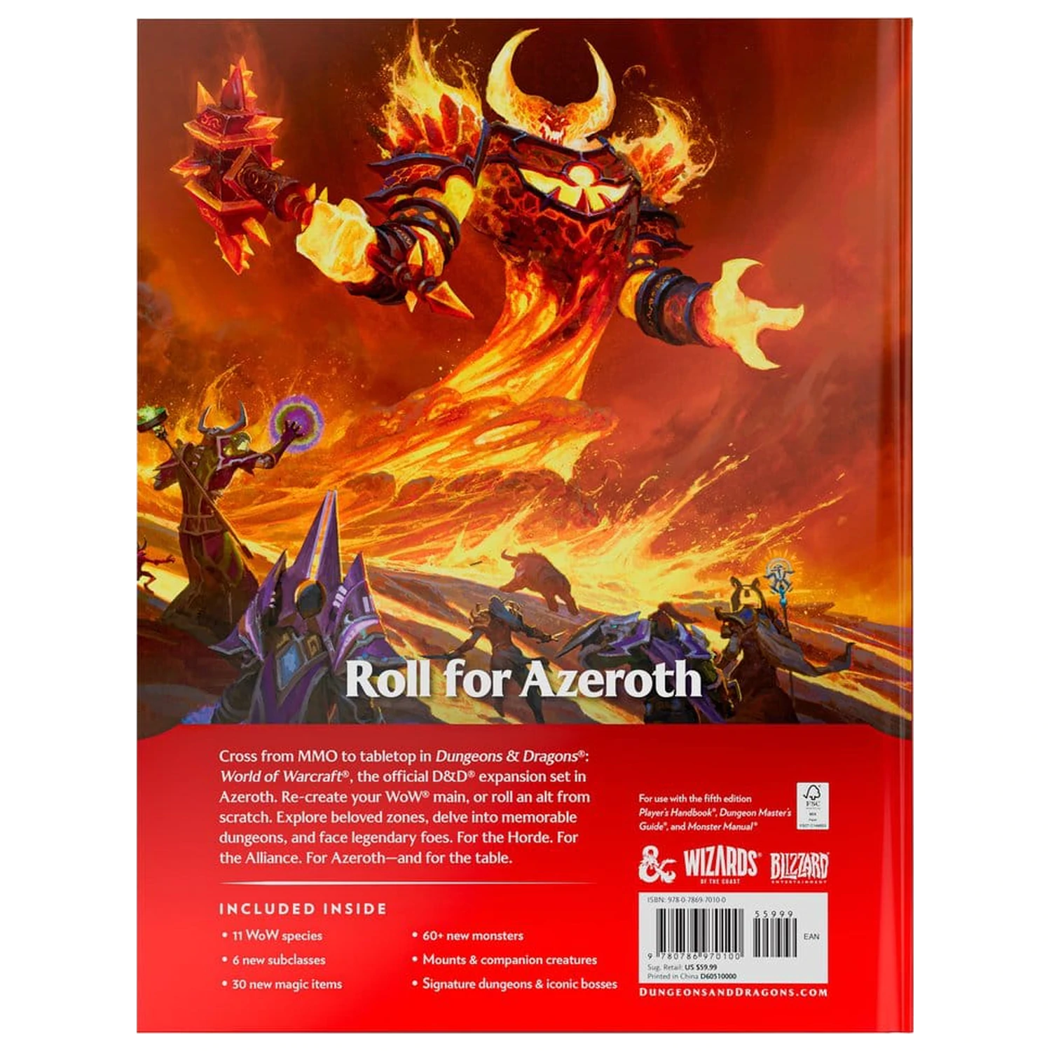 Dungeons & Dragons RPG World of Warcraft Knjiga *engleska verzija* fotografija proizvoda