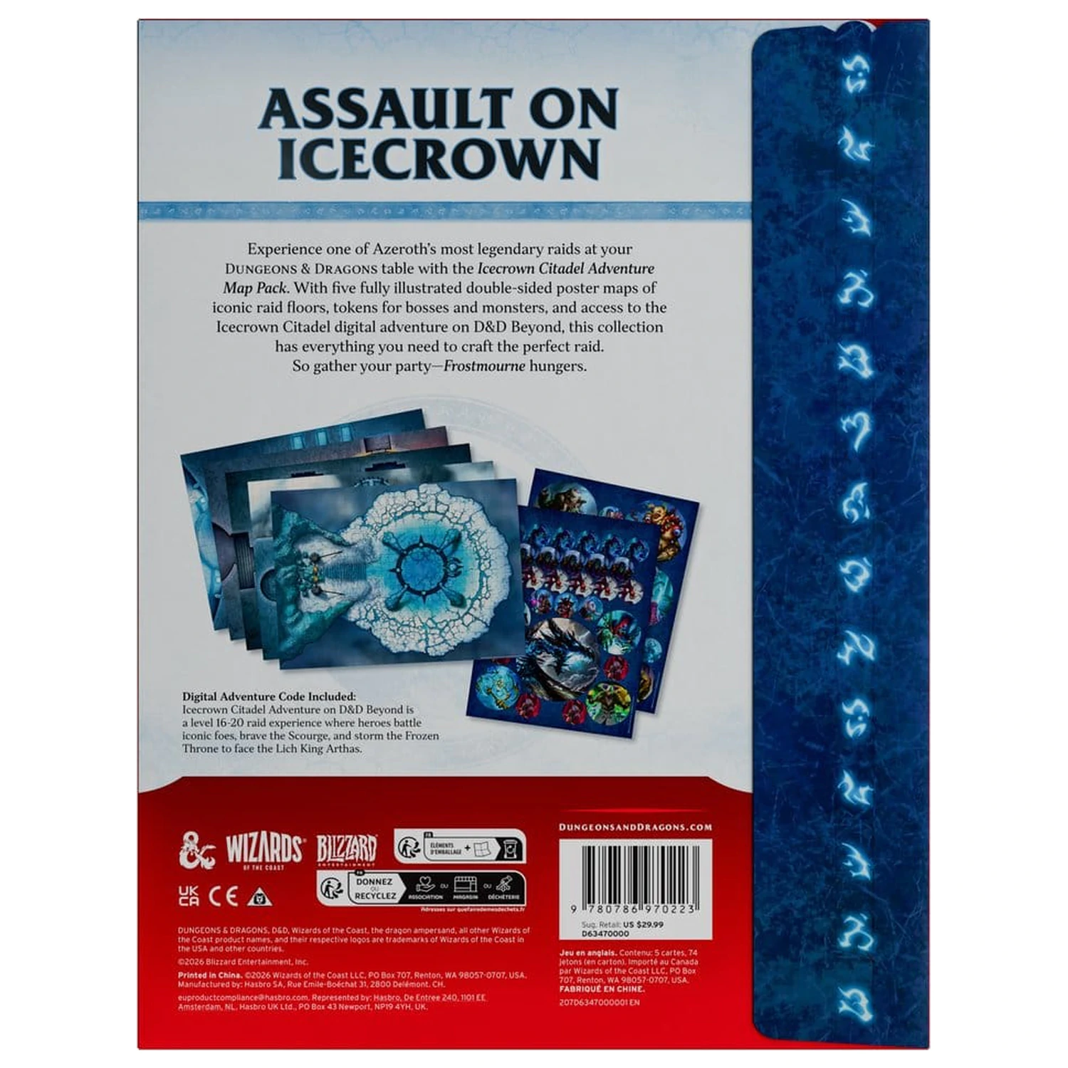 Dungeons & Dragons RPG World of Warcraft: Icecrown Citadel Avanturistički paket mapa *English Version* fotografija proizvoda