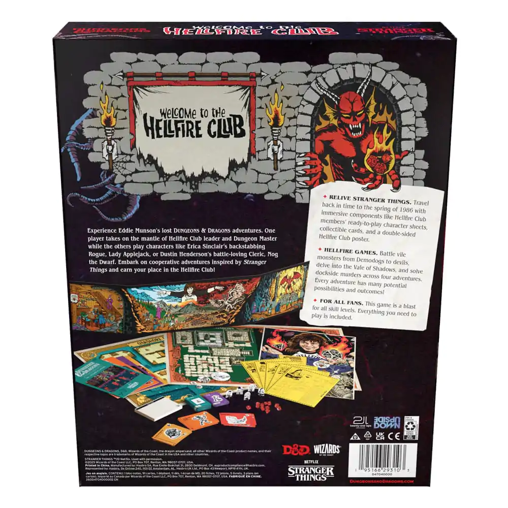 Dungeons & Dragons Društvena igra Stranger Things: Welcome to the Hellfire Club english fotografija proizvoda