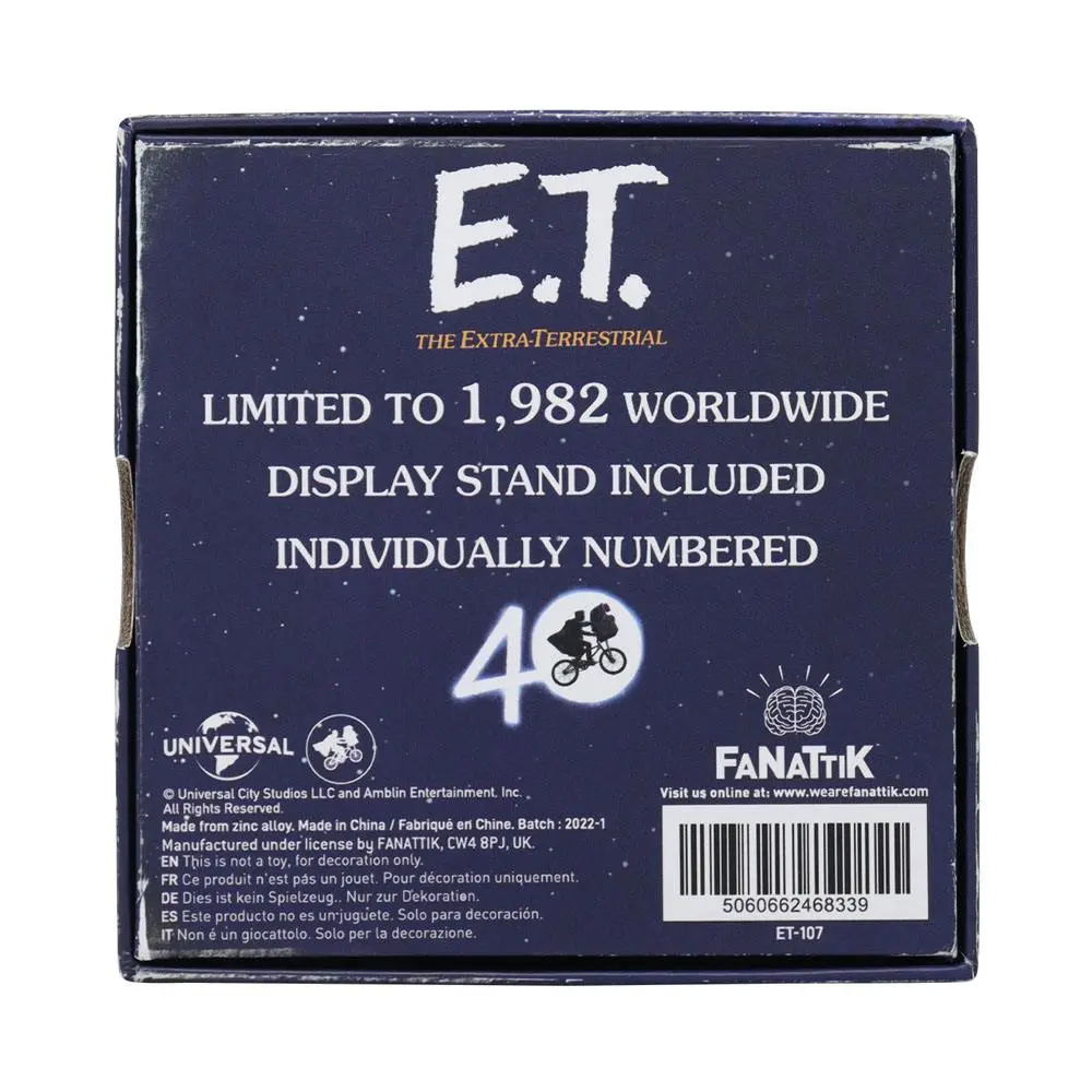 E.T. the Extra-Terrestrial Medallion E.T. 40th Anniversary Limited Edition Medaljon fotografija proizvoda