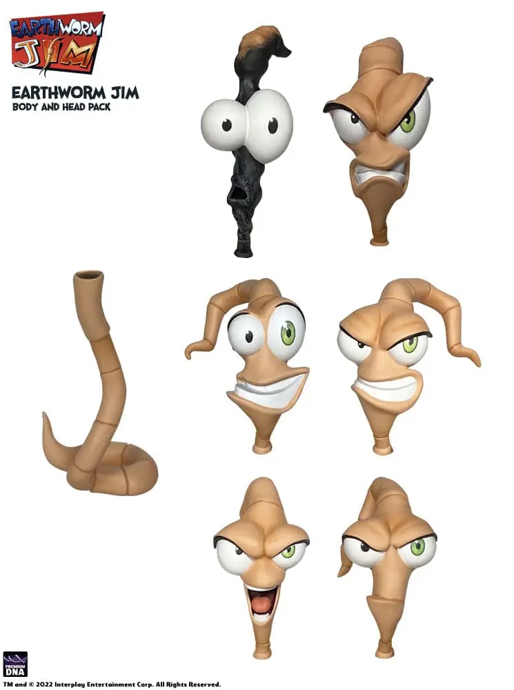 Earthworm Jim Accessory Pack Wave 1: Tijelo crva & Jim Glave fotografija proizvoda