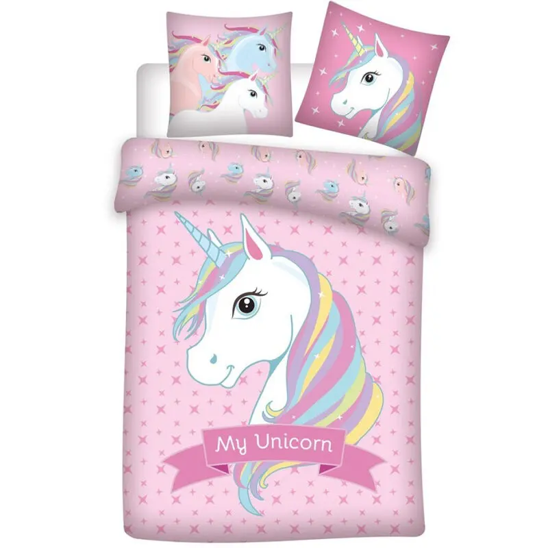 Unicorn mikrofibra navlaka za poplun krevet 90cm fotografija proizvoda