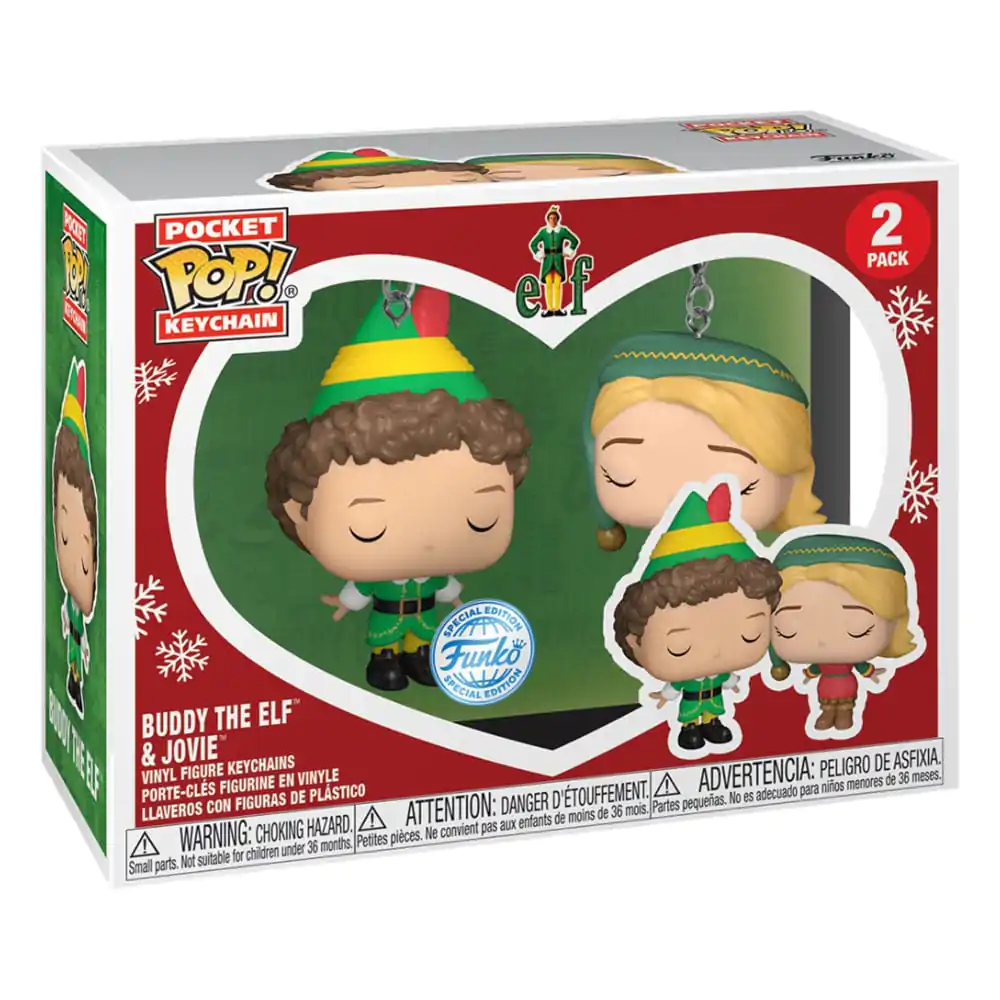 Elf POP! Vinyl privjesak za ključeve 2-Pack Buddy & Jovie 4 cm fotografija proizvoda