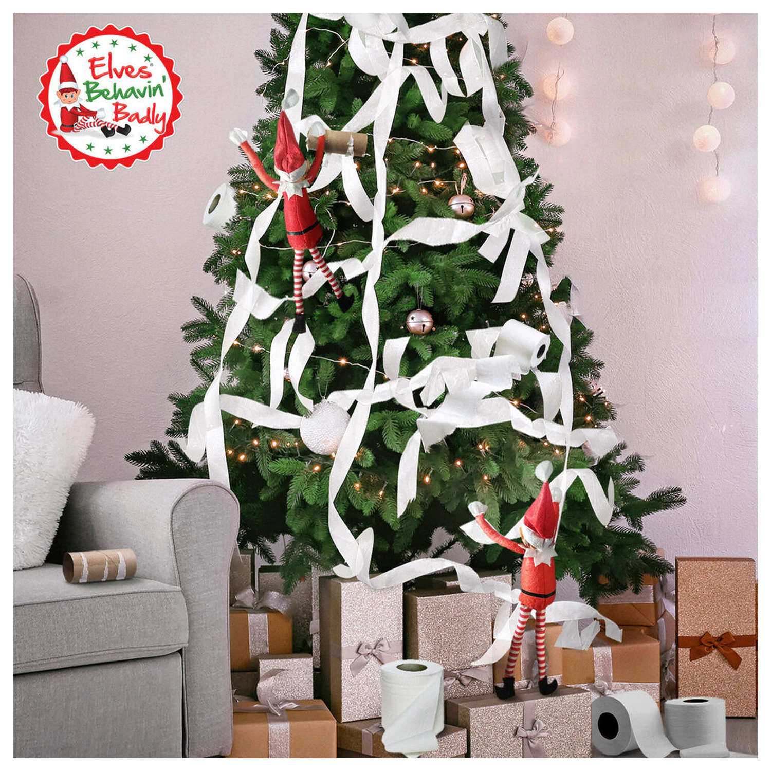 Elves Behavin' Badly Elvie poprečna šipka Elfa lutka 30cm fotografija proizvoda