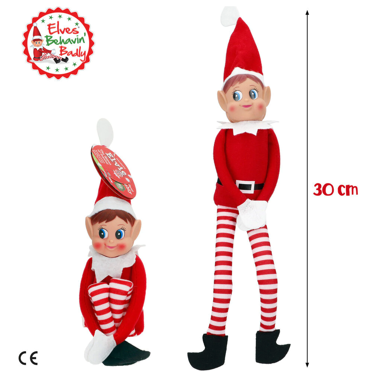 Elves Behavin' Badly Elvie poprečna šipka Elfa lutka 30cm fotografija proizvoda