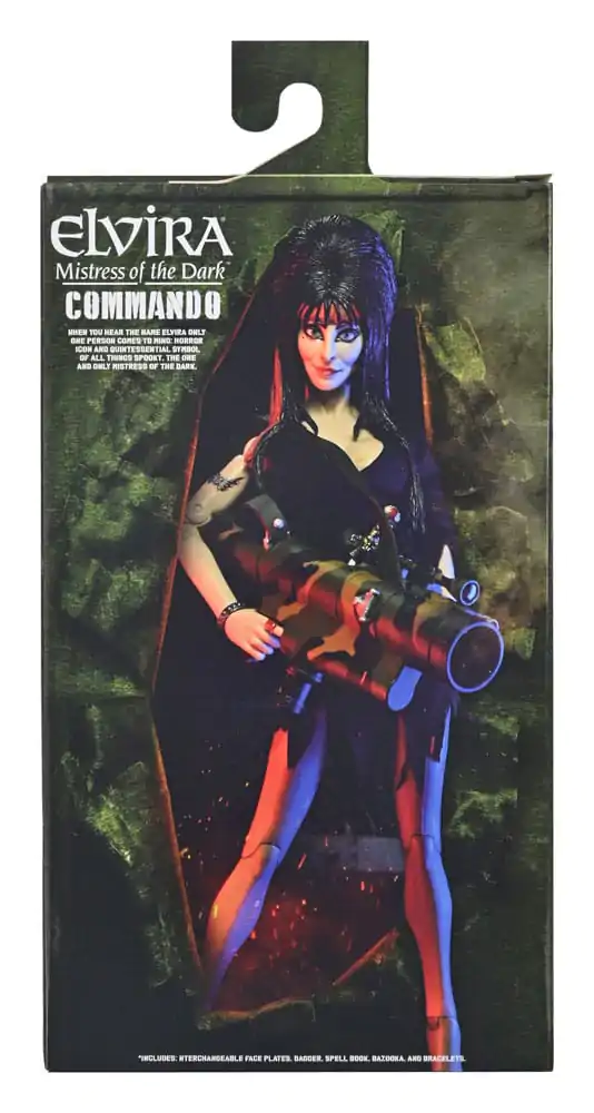 Elvira: Mistress of the Dark Odjevena akcijska figura Commando Elvira 20 cm fotografija proizvoda