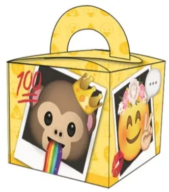 Emoji poklon kutija, party kutija fotografija proizvoda