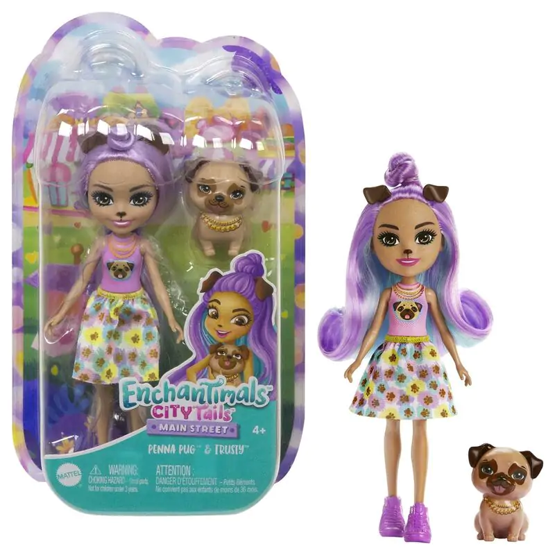 Enchantimals City Tails Penna Pug lutka fotografija proizvoda