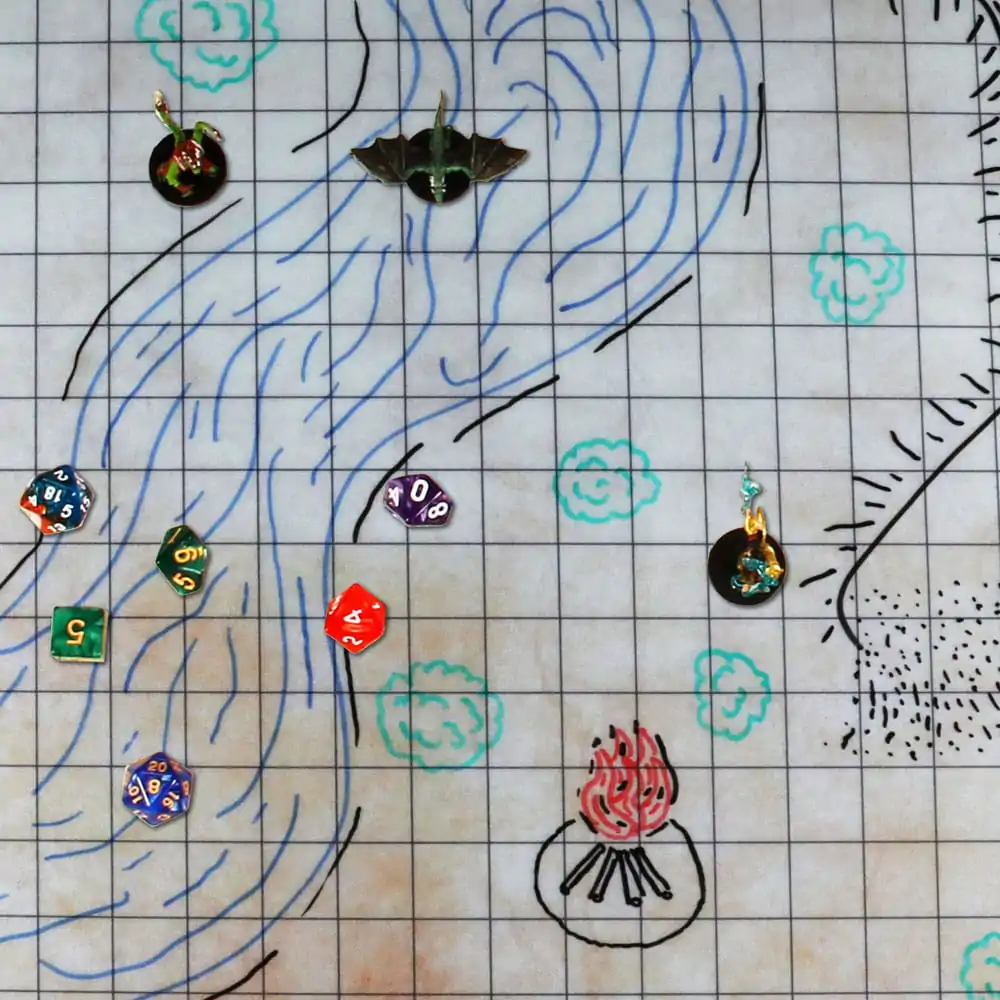 Poboljšana RPG serija Grid podloga Deluxe Edition DnD karta fotografija proizvoda