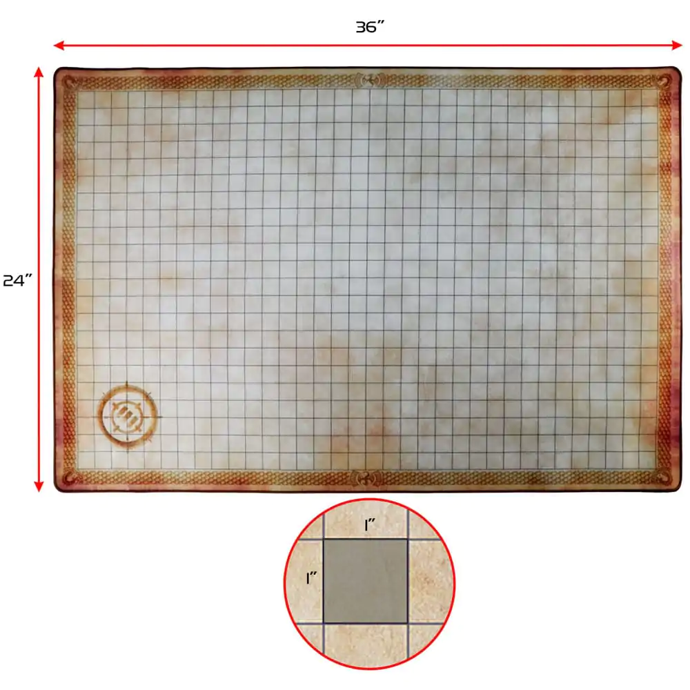 Poboljšana RPG serija Grid podloga Deluxe Edition DnD karta fotografija proizvoda