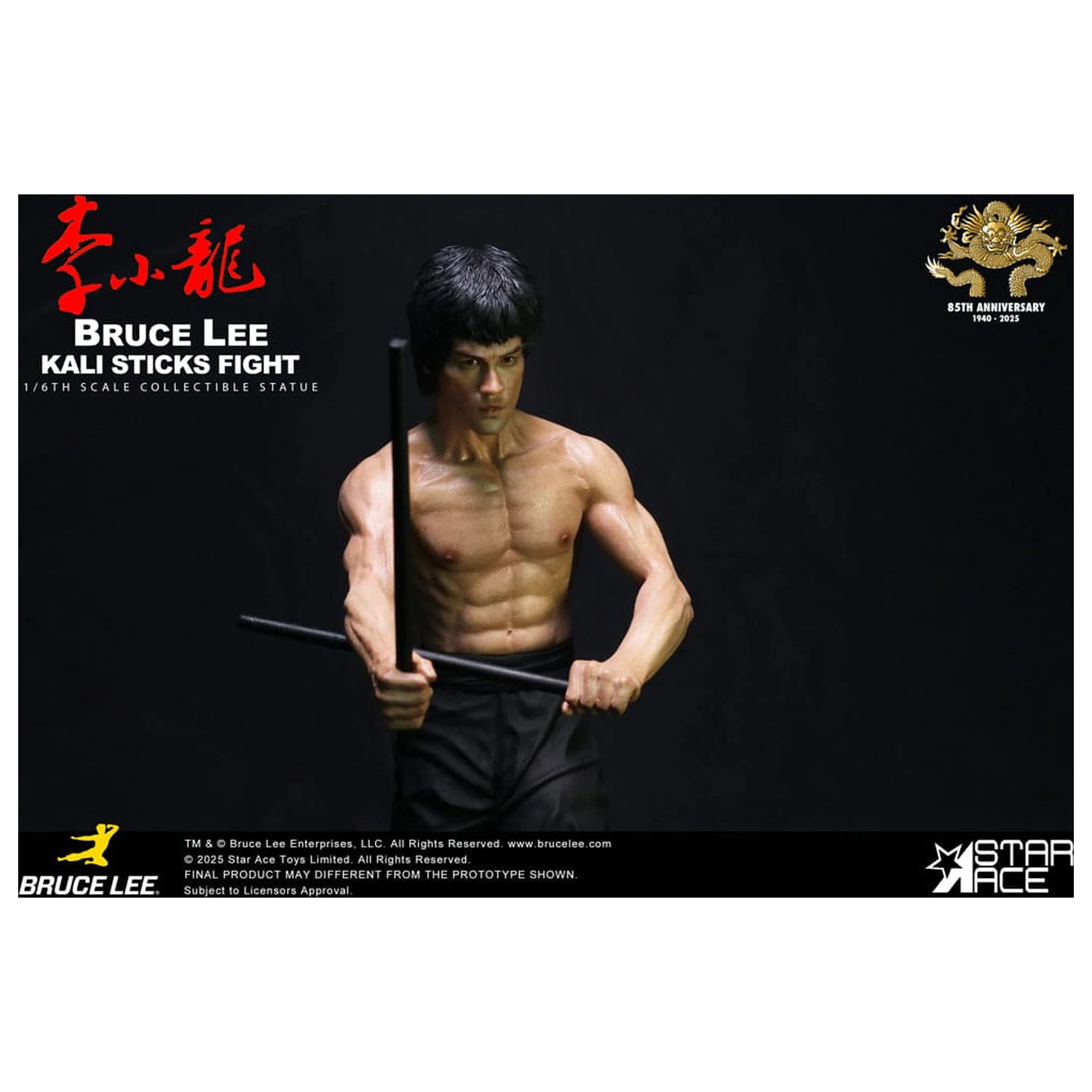 Enter the Dragon Movie Statua 1/6 Bruce Lee Kali Sticks Fight Deluxe Basement Version 30 cm fotografija proizvoda