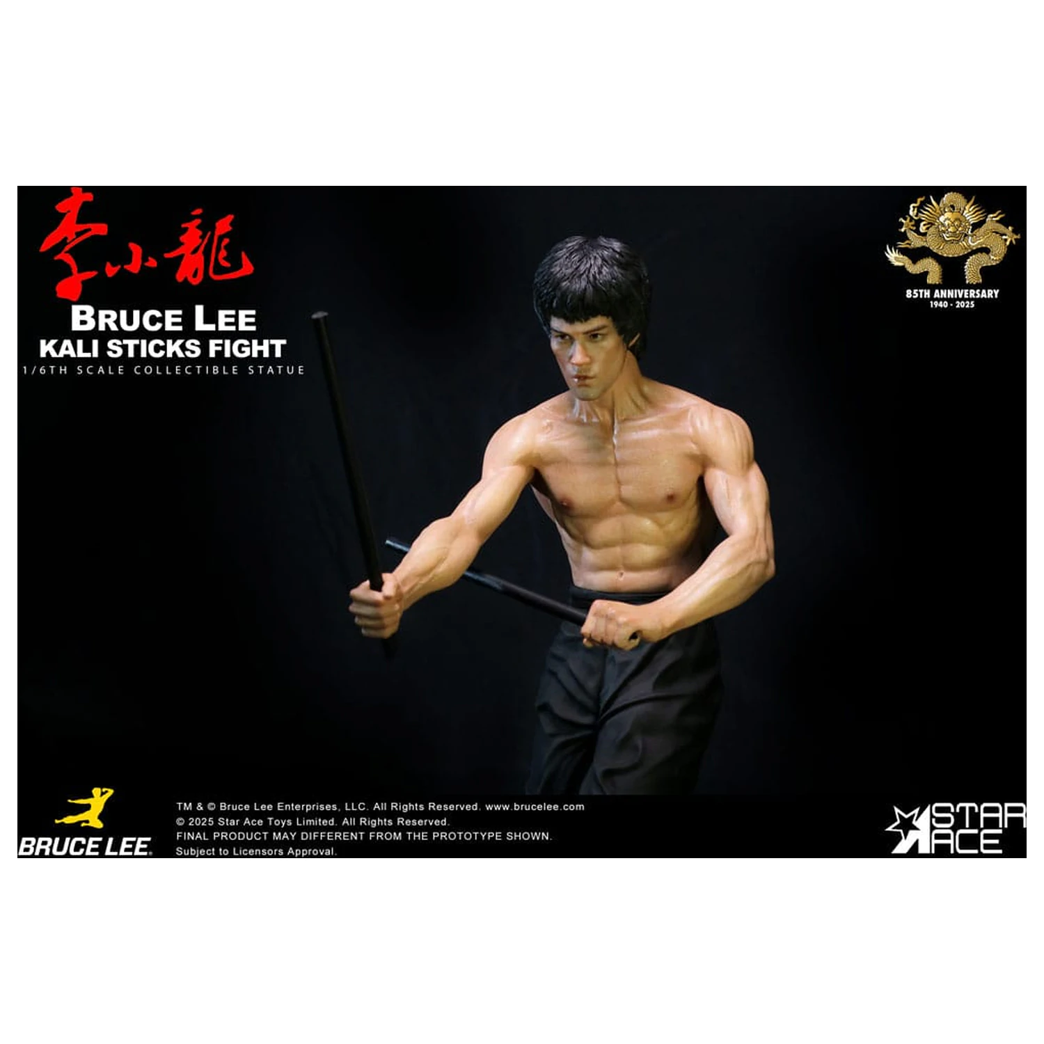 Enter the Dragon Movie Statua 1/6 Bruce Lee Kali Sticks Fight Deluxe Basement Version 30 cm fotografija proizvoda