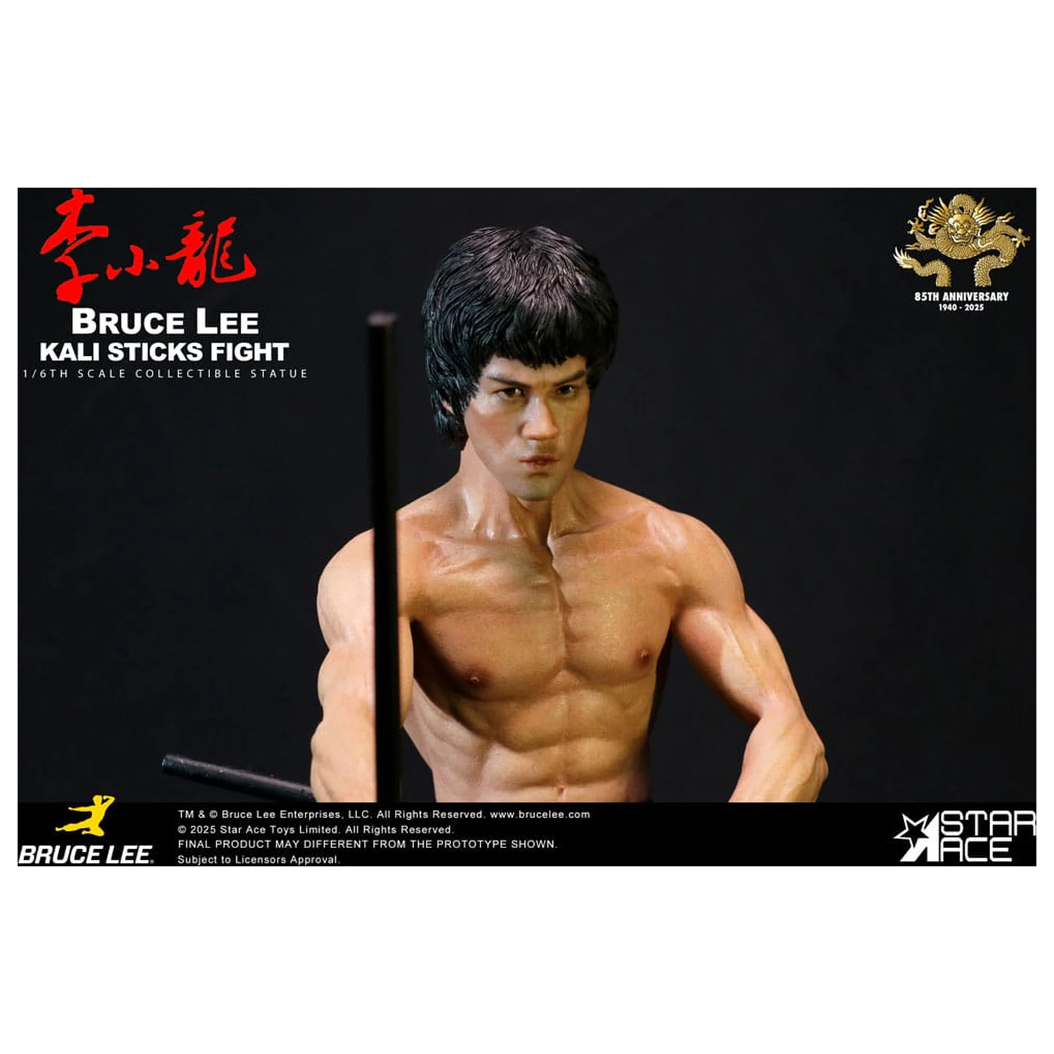 Enter the Dragon Movie Statua 1/6 Bruce Lee Kali Sticks Fight Deluxe Basement Version 30 cm fotografija proizvoda