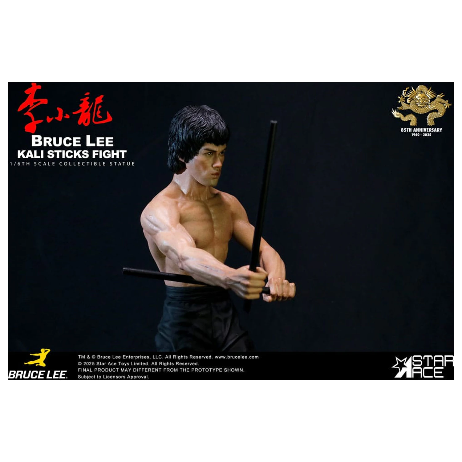 Enter the Dragon Movie Statua 1/6 Bruce Lee Kali Sticks Fight Normal Basement Verzija 30 cm fotografija proizvoda