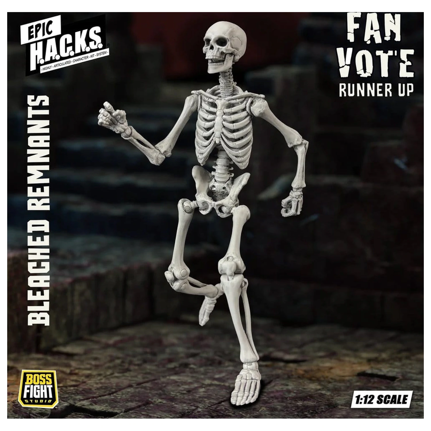 EPIC H.A.C.K.S. Akcijska figura 1/12 Skeleton Blank Bleached Remnants fotografija proizvoda