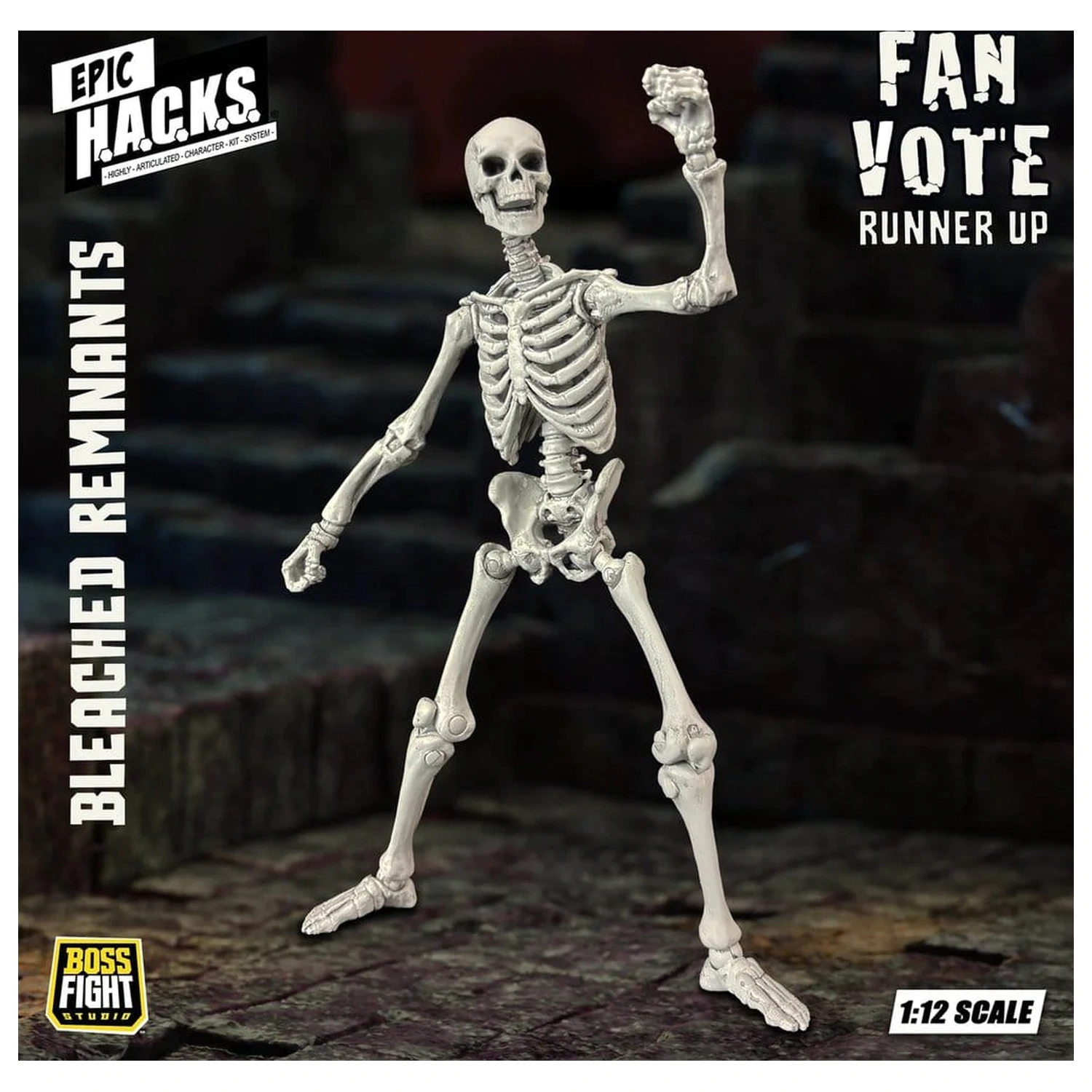 EPIC H.A.C.K.S. Akcijska figura 1/12 Skeleton Blank Bleached Remnants fotografija proizvoda