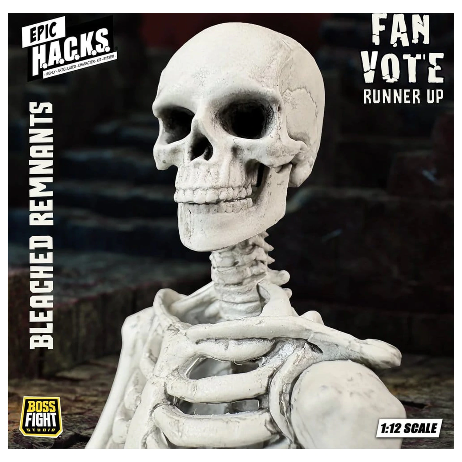 EPIC H.A.C.K.S. Akcijska figura 1/12 Skeleton Blank Bleached Remnants fotografija proizvoda