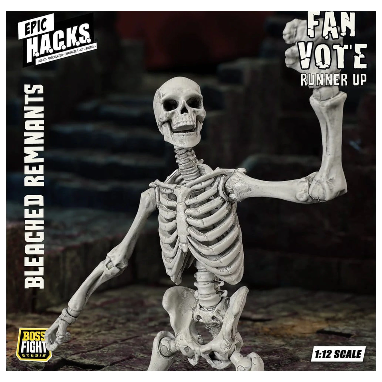 EPIC H.A.C.K.S. Akcijska figura 1/12 Skeleton Blank Bleached Remnants fotografija proizvoda
