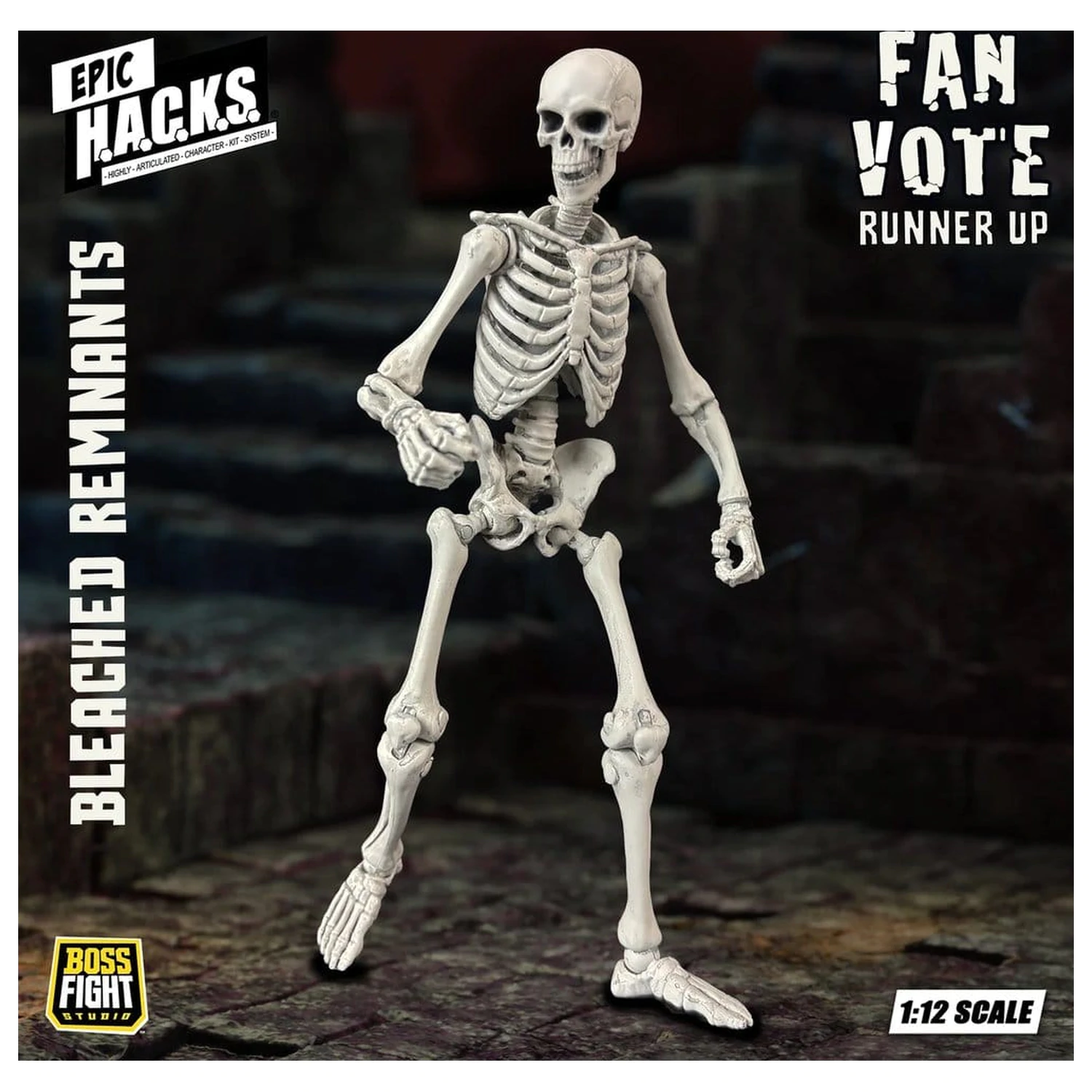 EPIC H.A.C.K.S. Akcijska figura 1/12 Skeleton Blank Bleached Remnants fotografija proizvoda