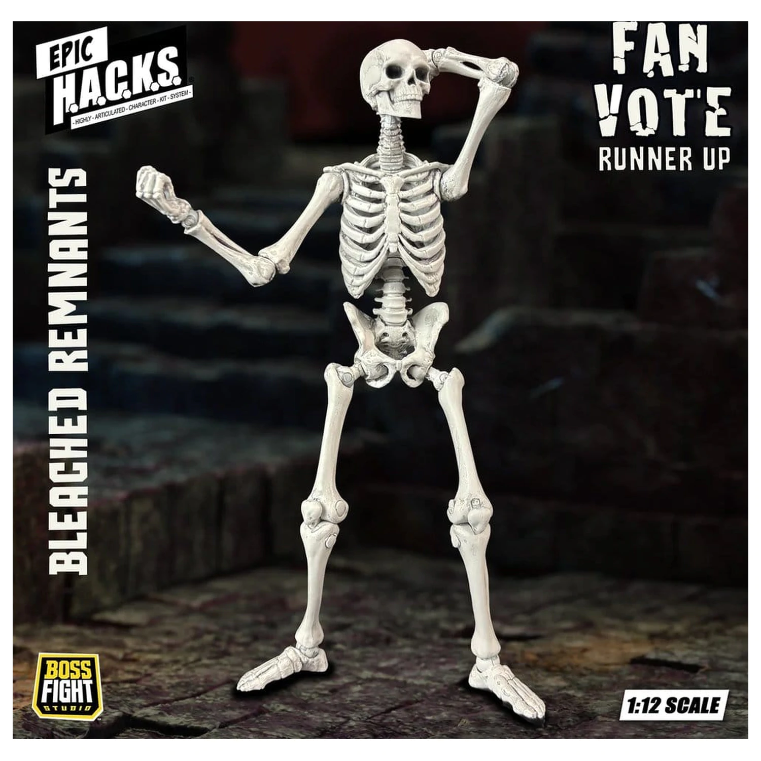 EPIC H.A.C.K.S. Akcijska figura 1/12 Skeleton Blank Bleached Remnants fotografija proizvoda