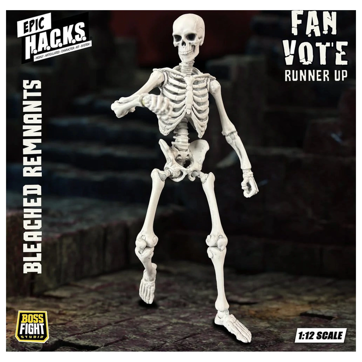 EPIC H.A.C.K.S. Akcijska figura 1/12 Skeleton Blank Bleached Remnants fotografija proizvoda