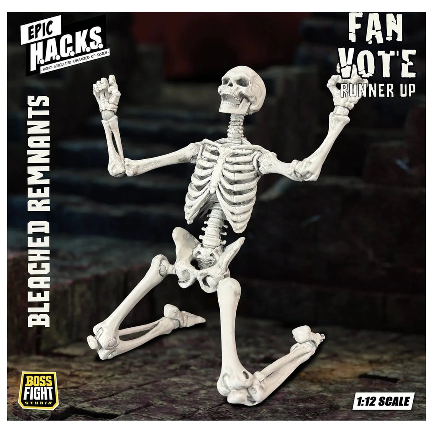 EPIC H.A.C.K.S. Akcijska figura 1/12 Skeleton Blank Bleached Remnants fotografija proizvoda
