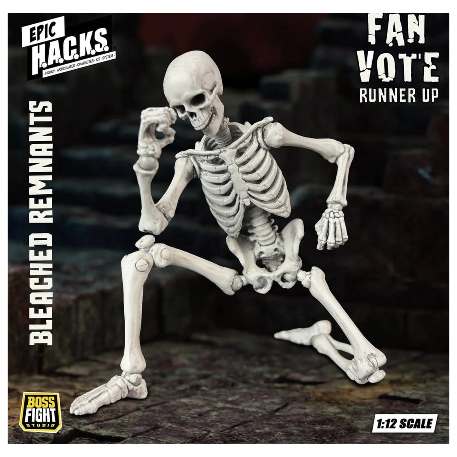 EPIC H.A.C.K.S. Akcijska figura 1/12 Skeleton Blank Bleached Remnants fotografija proizvoda
