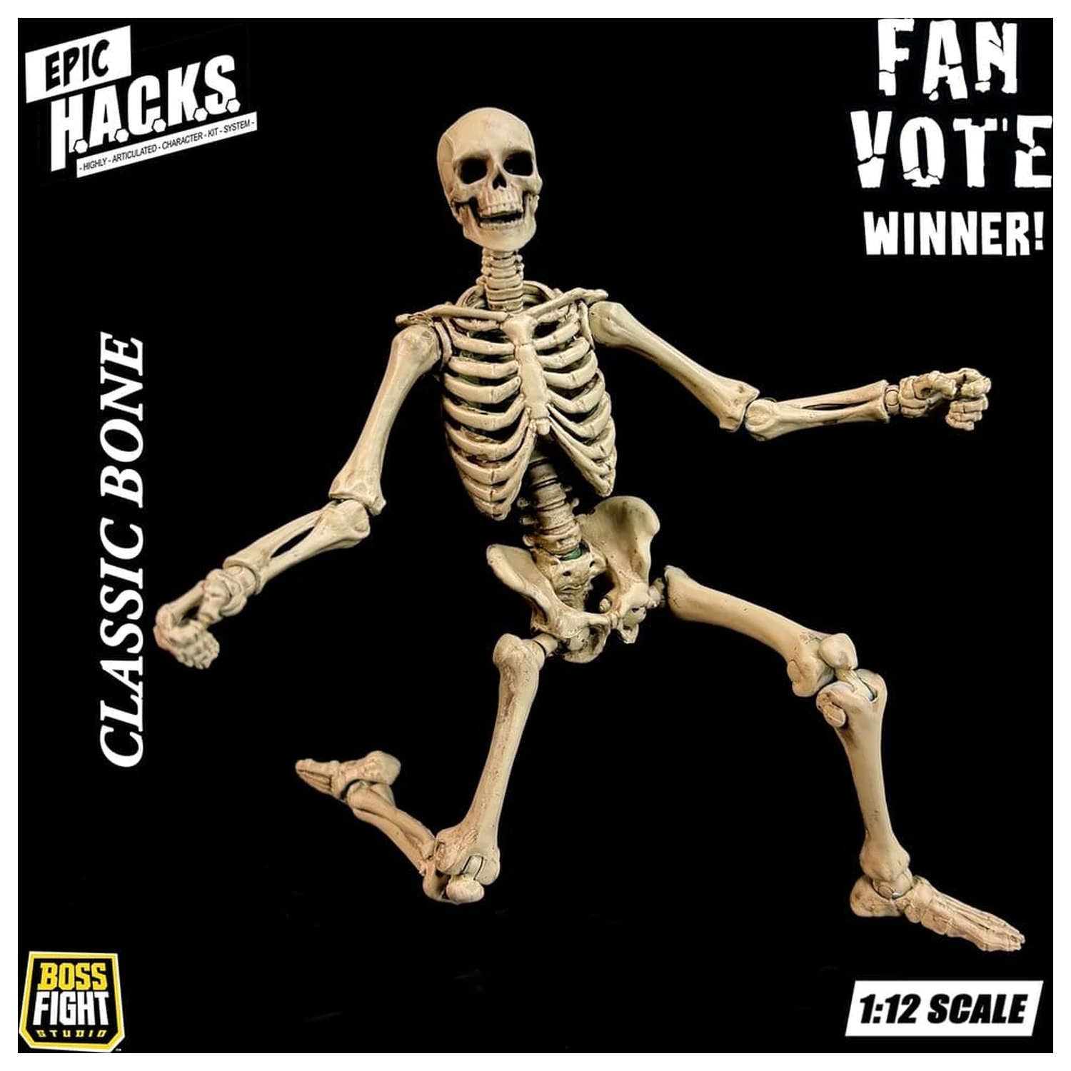 Epic H.A.C.K.S. akcijska figura 1/12 kostur prazna klasična kost fotografija proizvoda