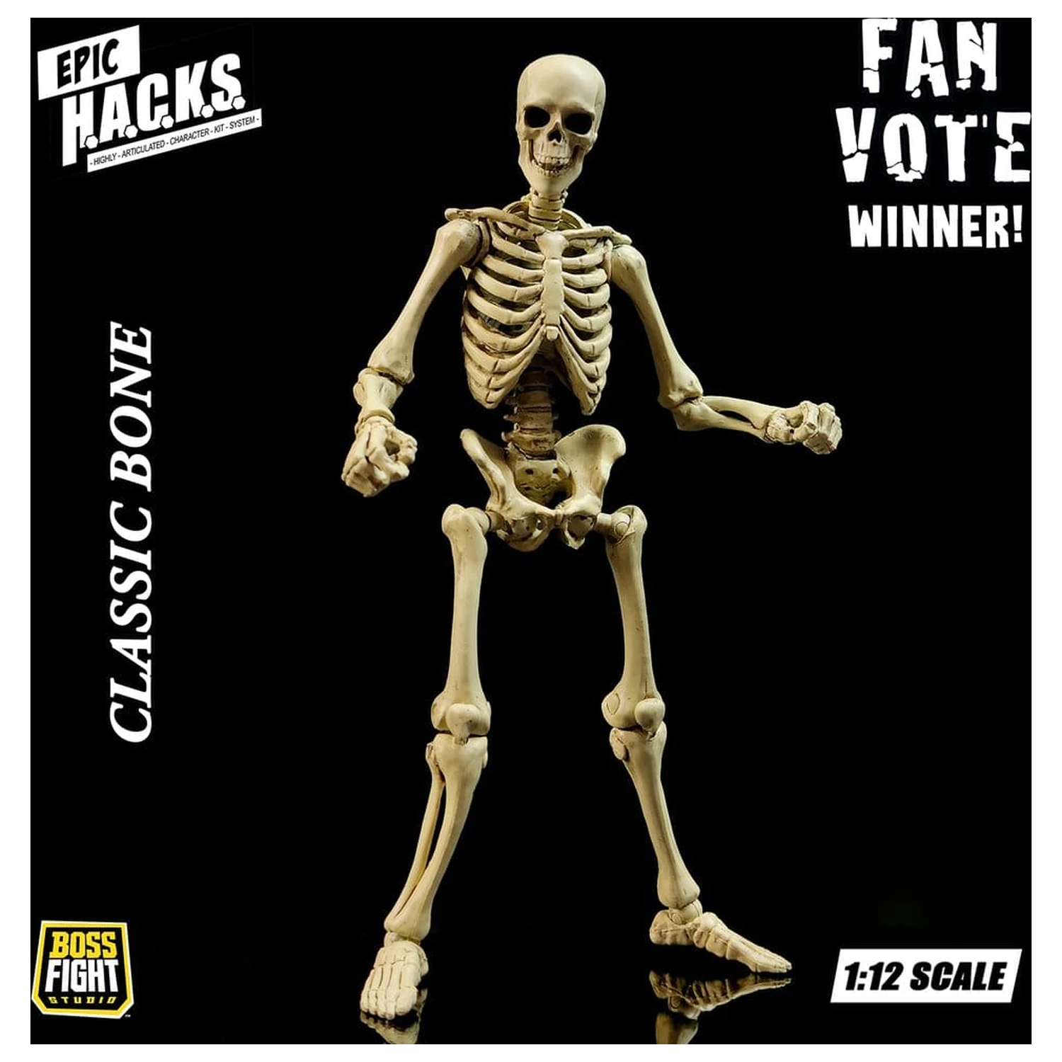 Epic H.A.C.K.S. akcijska figura 1/12 kostur prazna klasična kost fotografija proizvoda