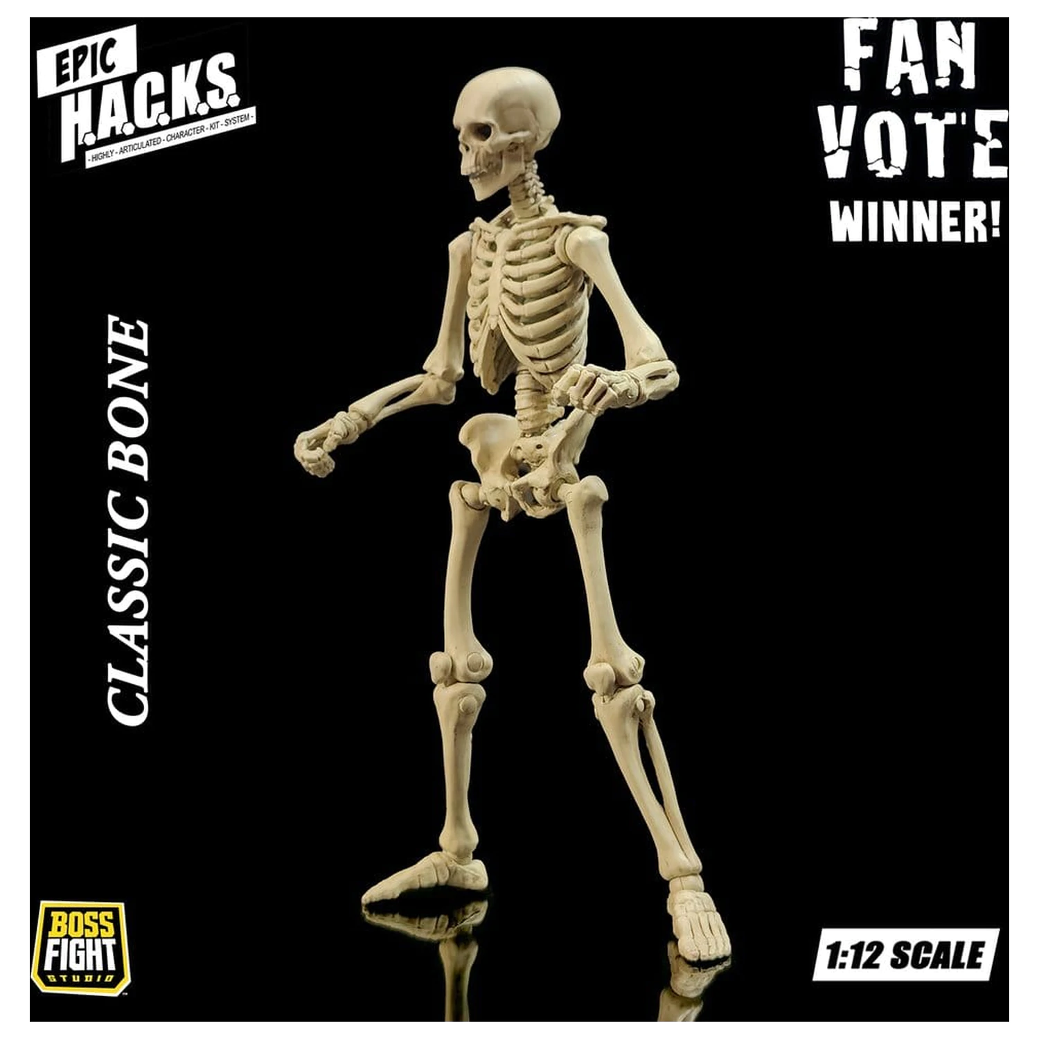 Epic H.A.C.K.S. akcijska figura 1/12 kostur prazna klasična kost fotografija proizvoda