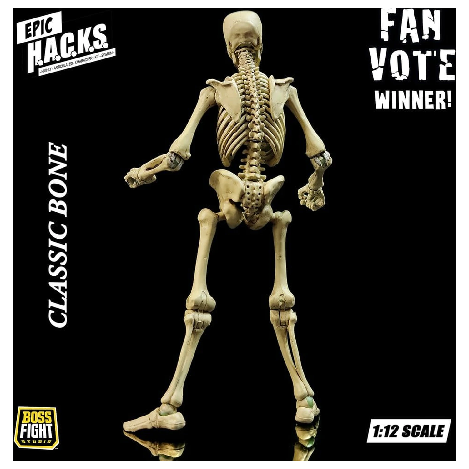 Epic H.A.C.K.S. akcijska figura 1/12 kostur prazna klasična kost fotografija proizvoda