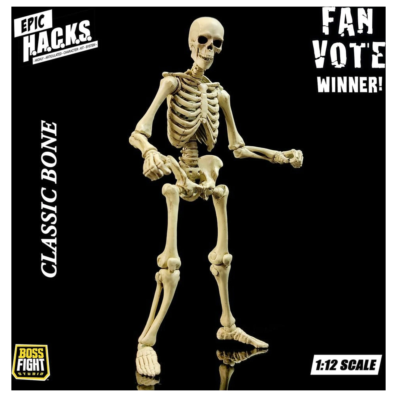 Epic H.A.C.K.S. akcijska figura 1/12 kostur prazna klasična kost fotografija proizvoda