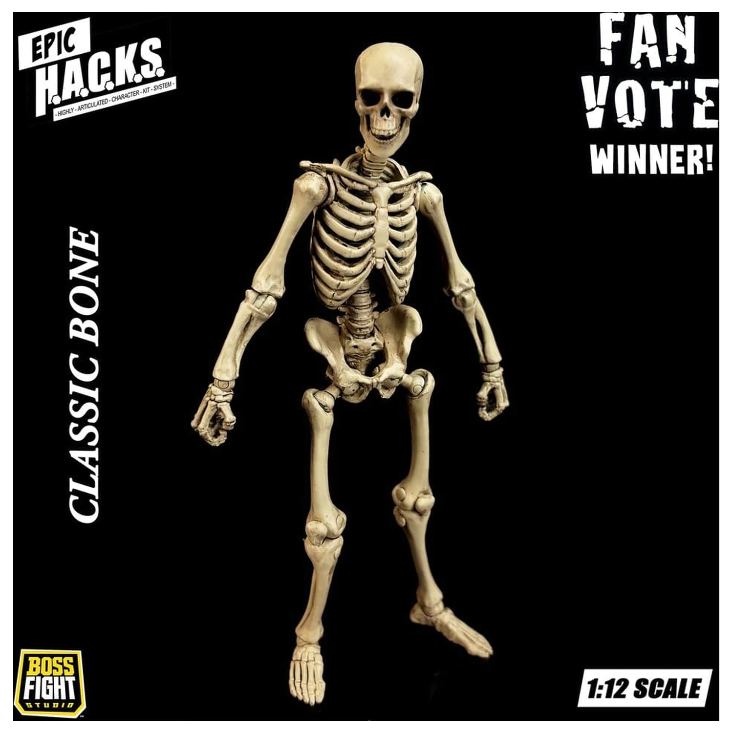 Epic H.A.C.K.S. akcijska figura 1/12 kostur prazna klasična kost fotografija proizvoda