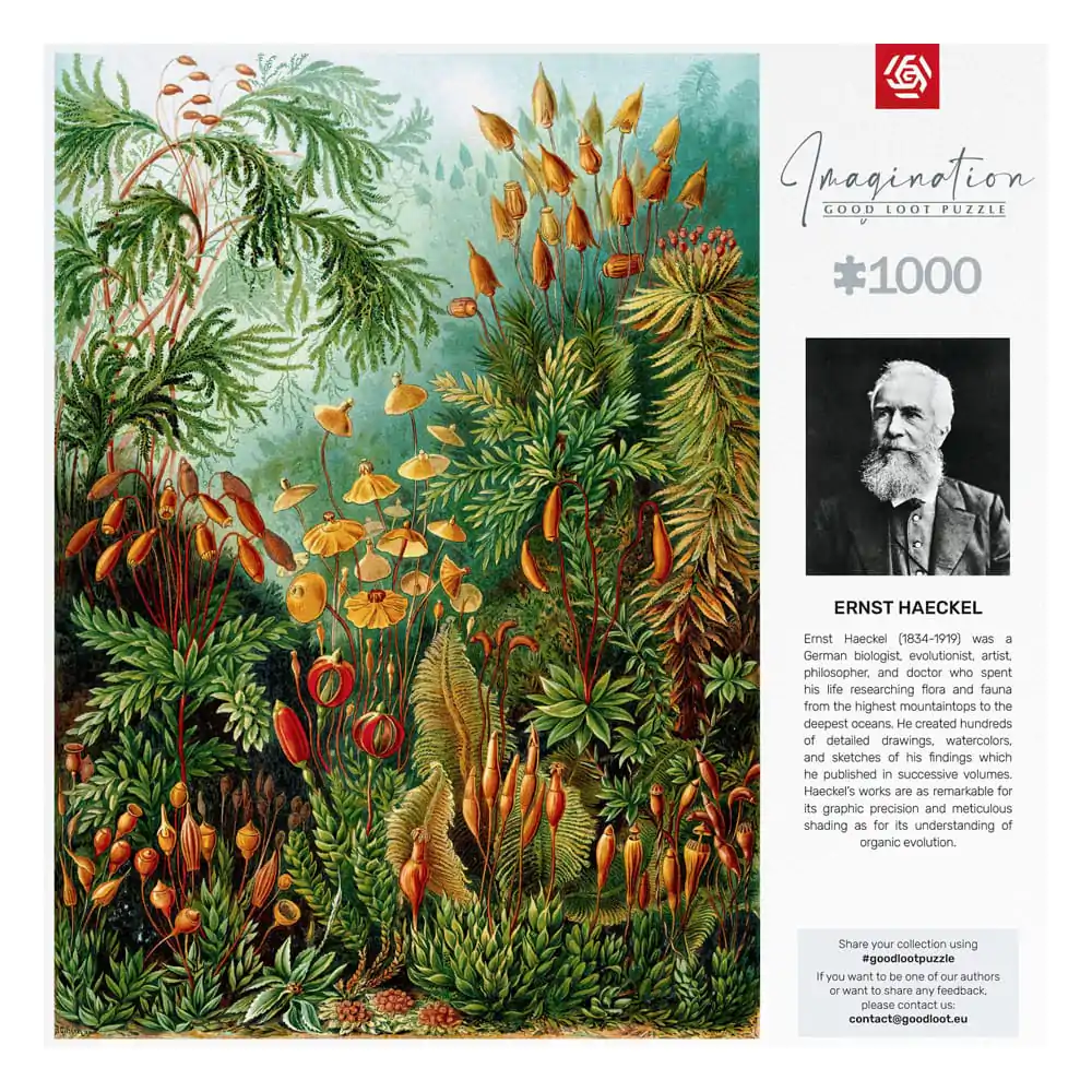 Ernst Haeckel Imagination Puzzle Muscinae (1000 dijelova) fotografija proizvoda