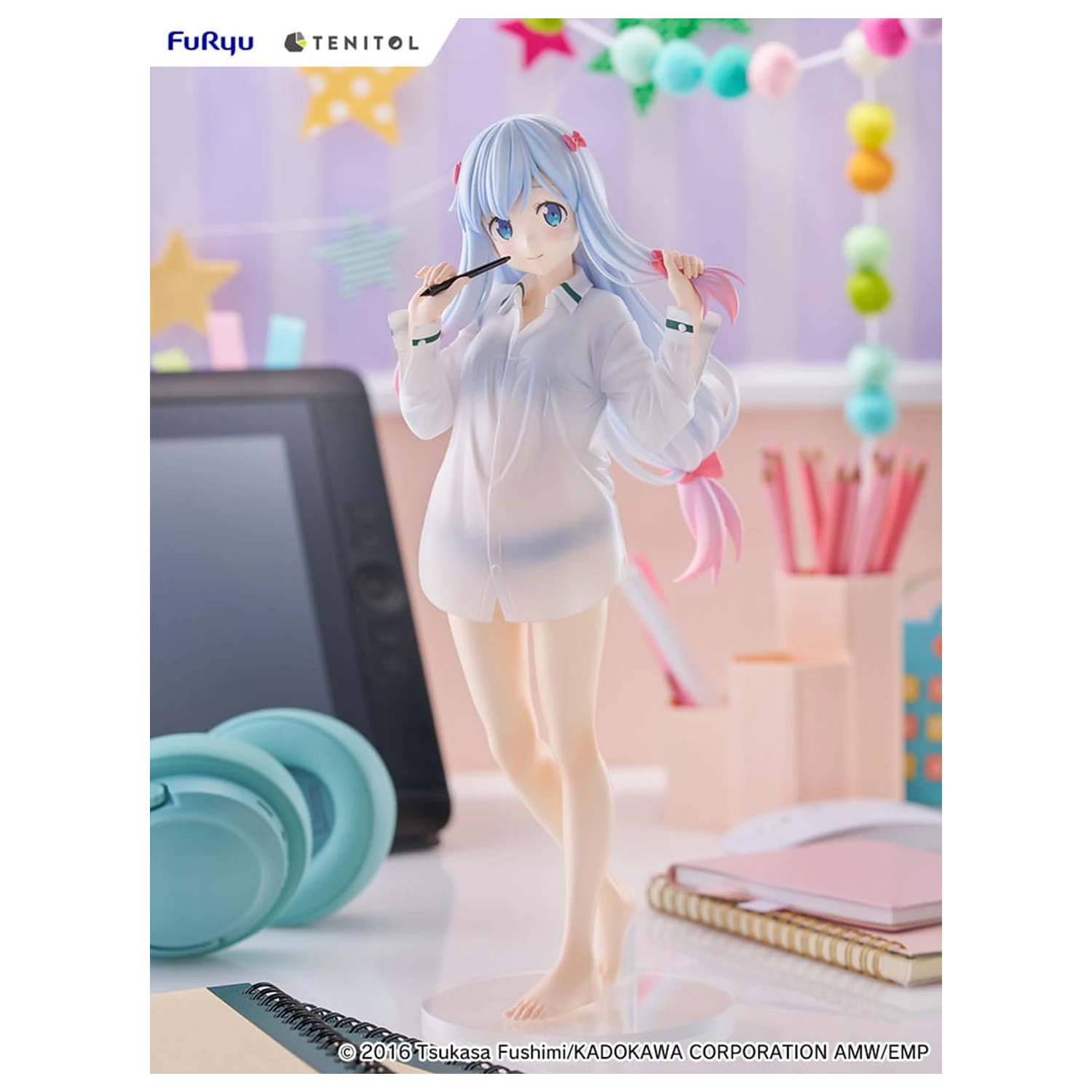 Eromanga Sensei Tenitol visoka PVC statua Sagiri Izumi Shirts Ver. 30 cm fotografija proizvoda
