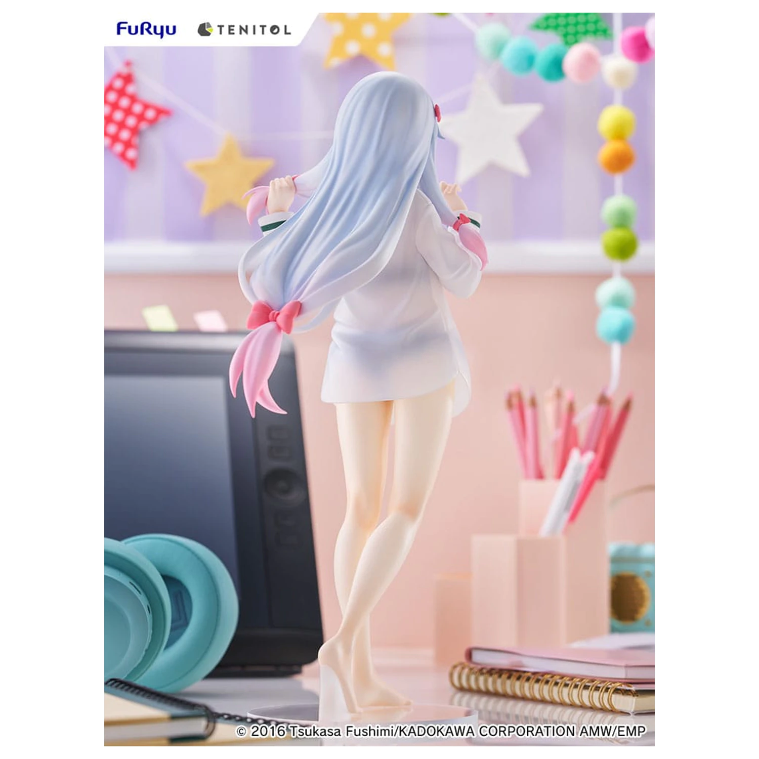 Eromanga Sensei Tenitol visoka PVC statua Sagiri Izumi Shirts Ver. 30 cm fotografija proizvoda