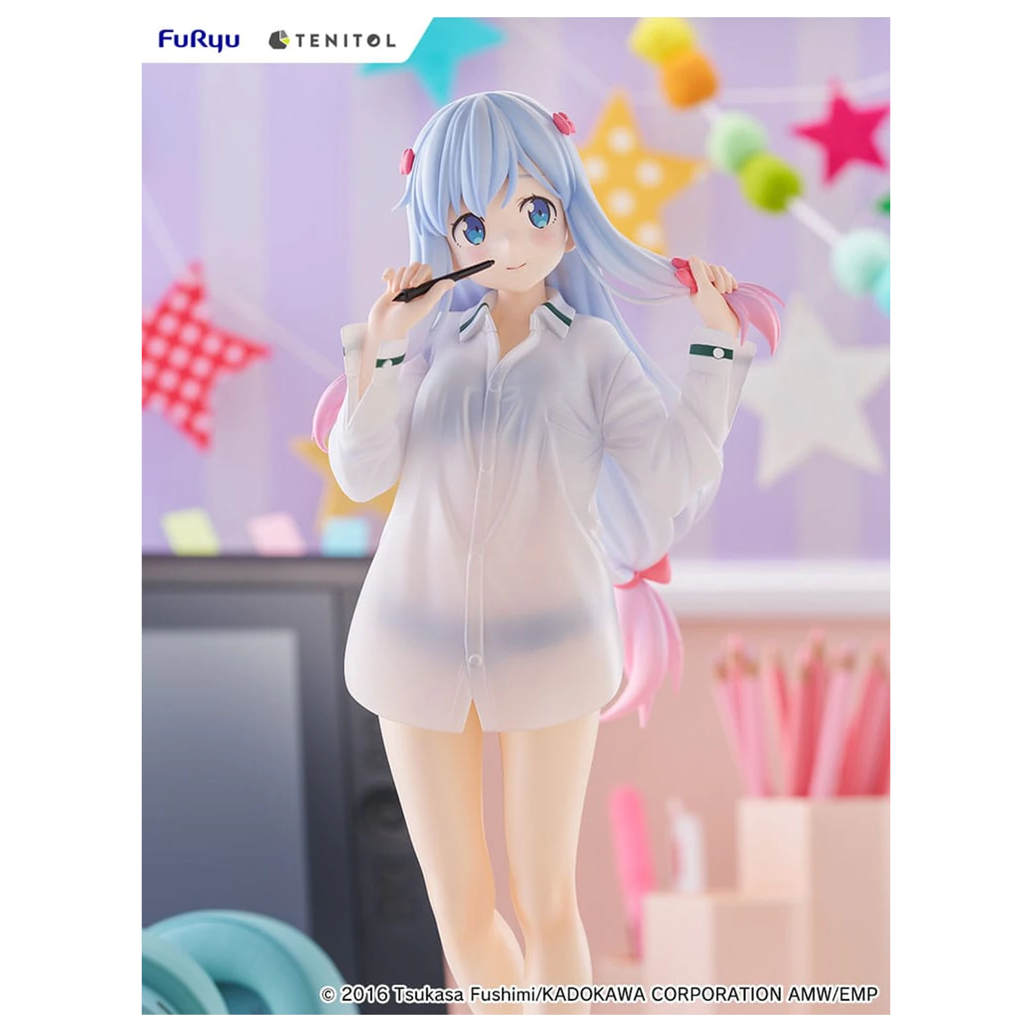 Eromanga Sensei Tenitol visoka PVC statua Sagiri Izumi Shirts Ver. 30 cm fotografija proizvoda