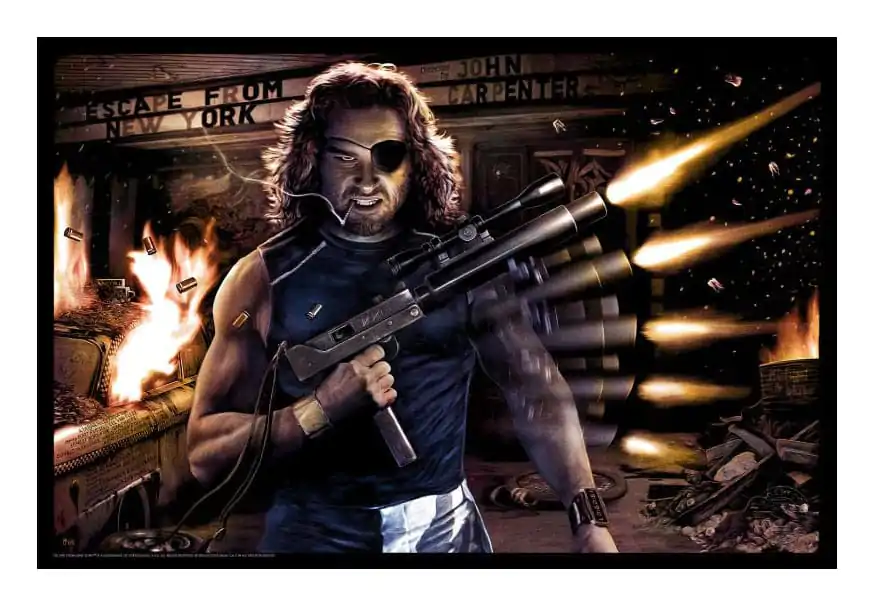 Escape from New York Art Print Snake Plissken 46 x 61 cm - neuramljena grafika fotografija proizvoda
