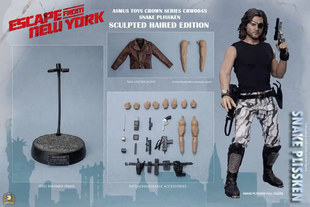 Akcijska figura serije Crown 1/6 Snake Plissken (Verzija sa skulptiranom kosom) 30 cm fotografija proizvoda