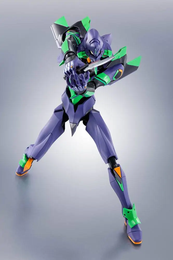 Evangelion: 3.0+1.0 Thrice Upon a Time Robot Spirits Akcijska figura Side EVA Evangelion Test Type-01 + Spear of Cassius Renewal Color Edition Reissue fotografija proizvoda