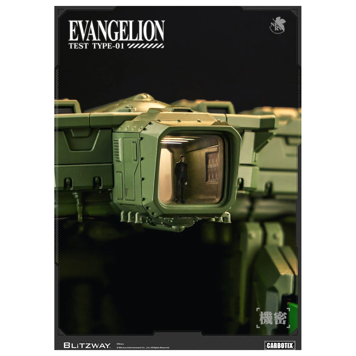Evangelion Carbotix Action figura Evangelion Unit-01 Test Type (DX Ver.) 33 cm fotografija proizvoda