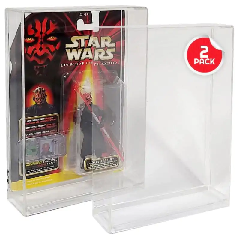 Evoretro Acrylic Display Cases 2-Pack za akcijske figure, 2 komada fotografija proizvoda