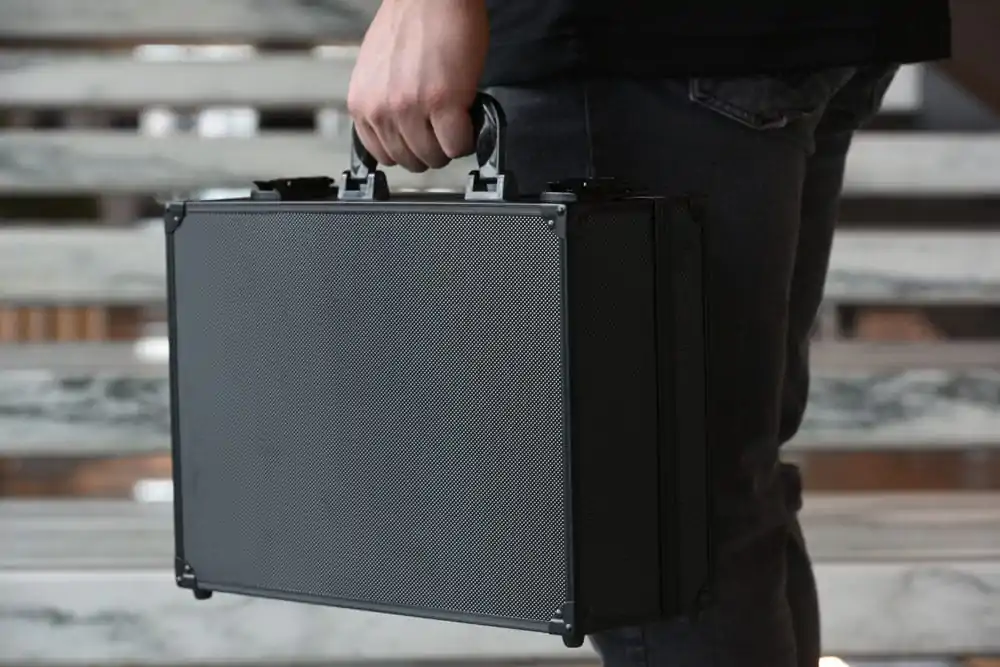 Evoretro crni kovčeg za kartice za razmjenu fotografija proizvoda