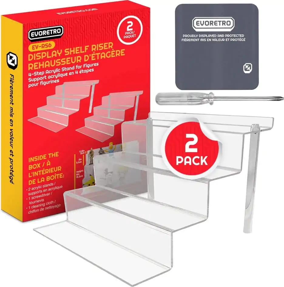 Evoretro akrilni podizač polica, 2-Pack RS6 fotografija proizvoda