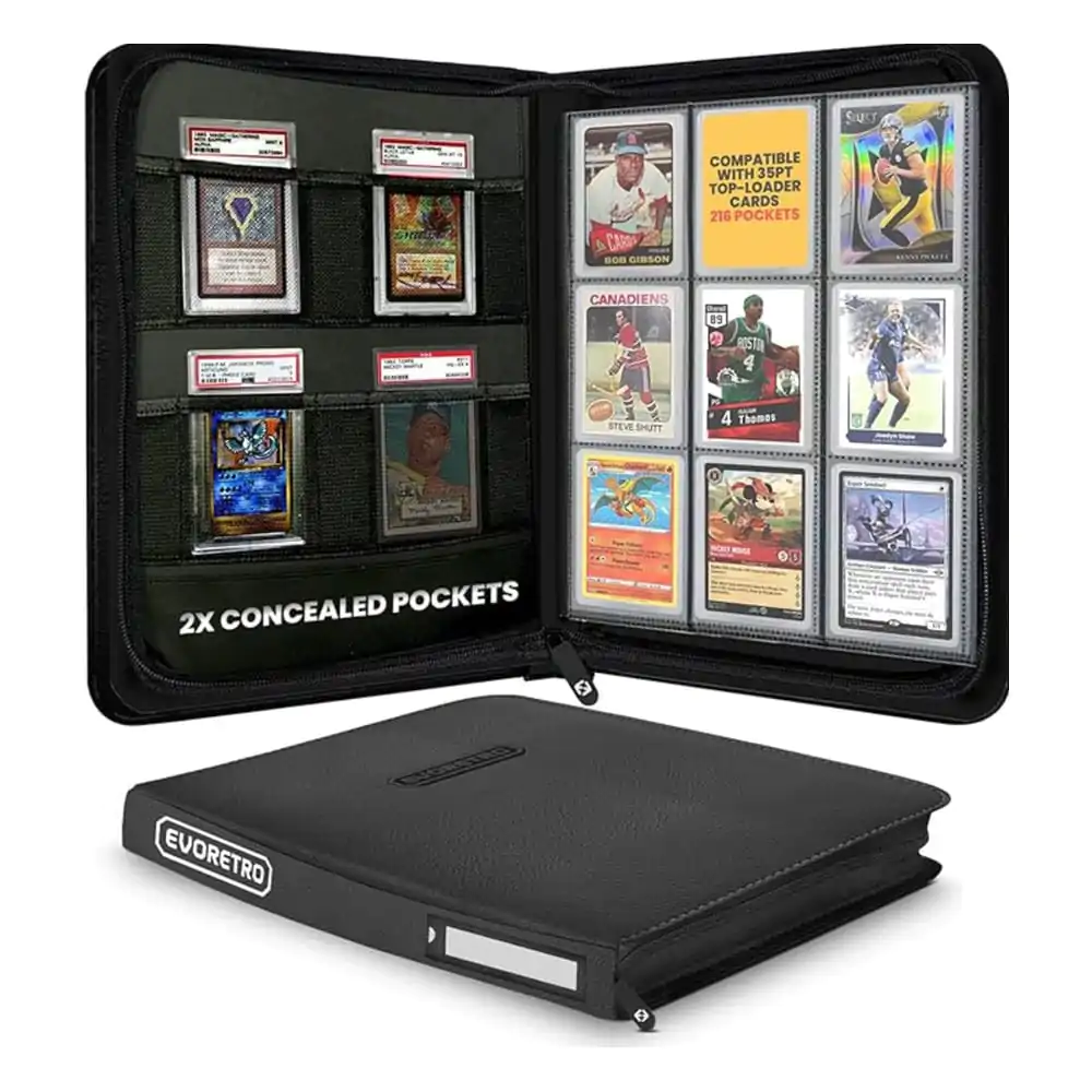 Evoretro Shield+ Topload Uvez za kartice 216 Cards Black fotografija proizvoda