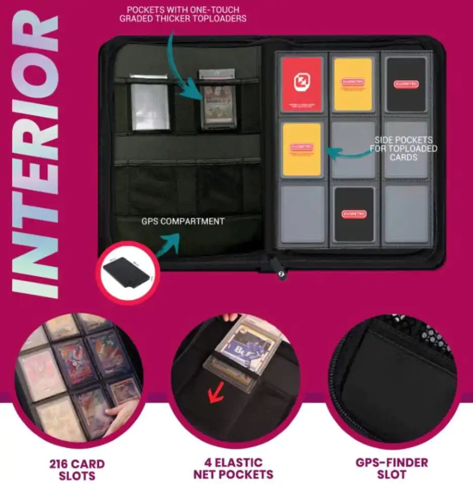Evoretro Shield+ Topload Album za kartice 216 Kartica Neon Zelena fotografija proizvoda