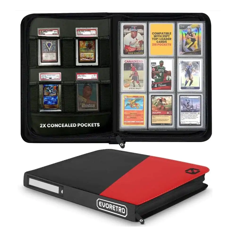 Evoretro Shield+ Topload album za kartice 216 kartica crno/crveno fotografija proizvoda